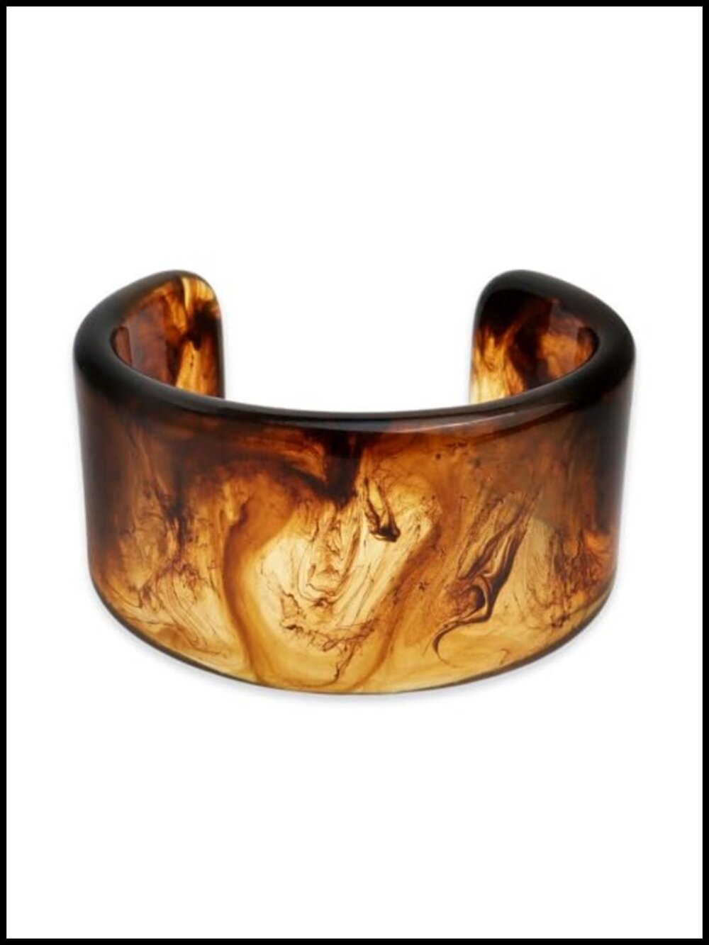 Chunky Resin Wide Bangle Bracelet for Women